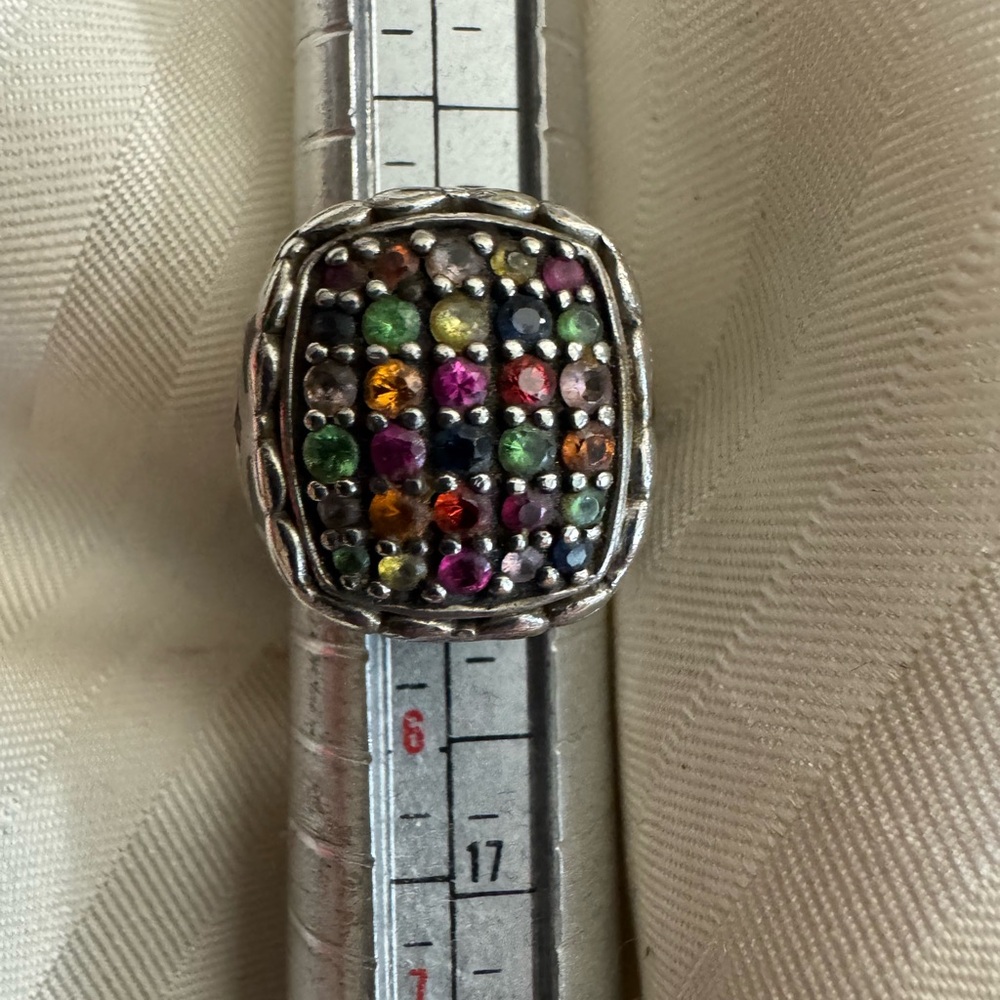 Sterling Silver and Gemstones Ring